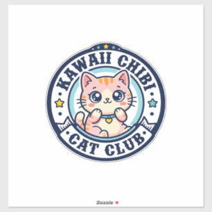Sticker Idée de cadeau de maman chat chibi kawaii - Kawaii