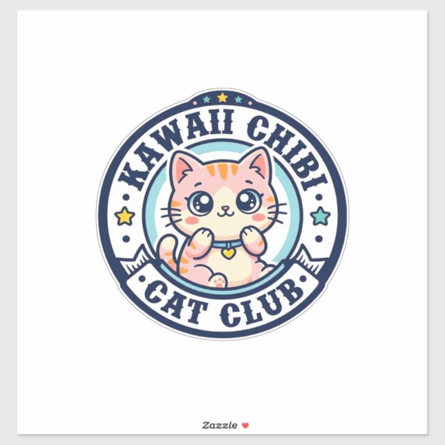 Sticker Idée de cadeau de maman chat chibi kawaii - Kawaii (Feuille)