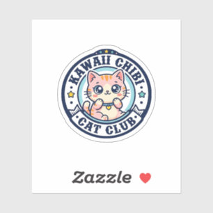 Sticker Idée de cadeau maman chat chibi kawaii - Kawaii Ch