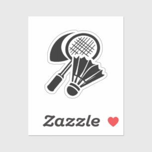 Sticker Idées de cadeaux de badminton