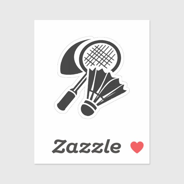 Sticker Idées de cadeaux de badminton (Feuille)