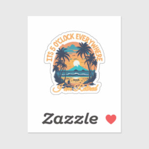 Sticker Il est 5 heures partout où je suis retraité