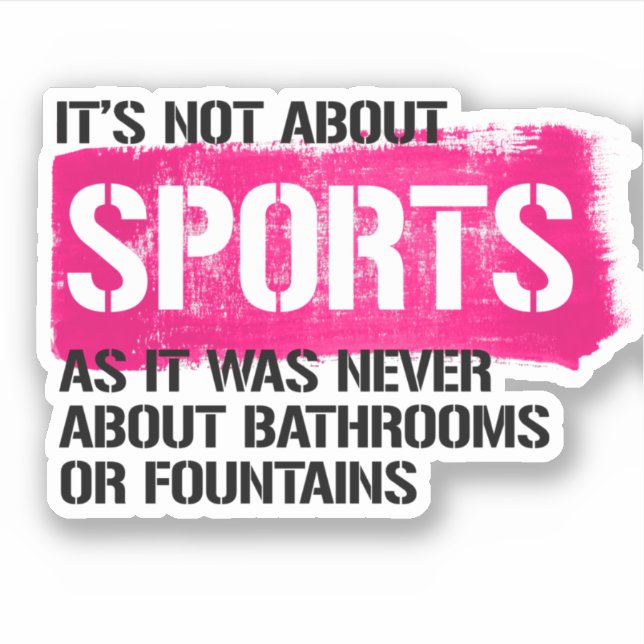 Sticker Il ne s'agit pas de sport (Devant)