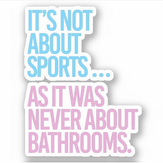 Sticker Il ne s'agit pas de sport (Devant)