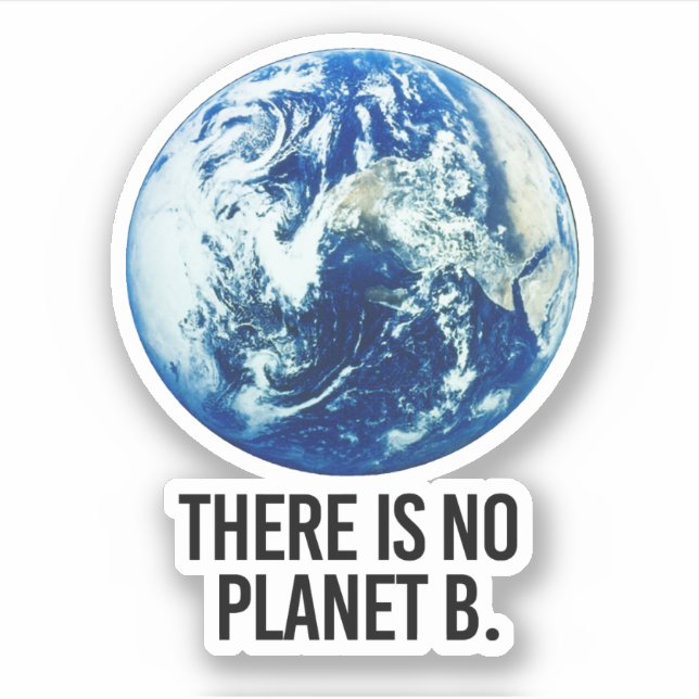 Sticker Il n'y a pas de planète B (Devant)
