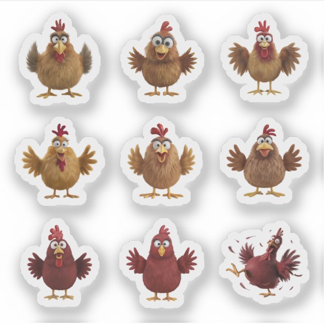 Sticker Il y a toujours un...poulets ! (Devant)