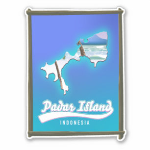 Sticker Île de Padar Indonésie