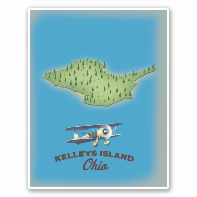 Sticker Île Kelleys Ohio (Devant)