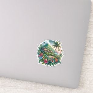 Sticker Île tropicale