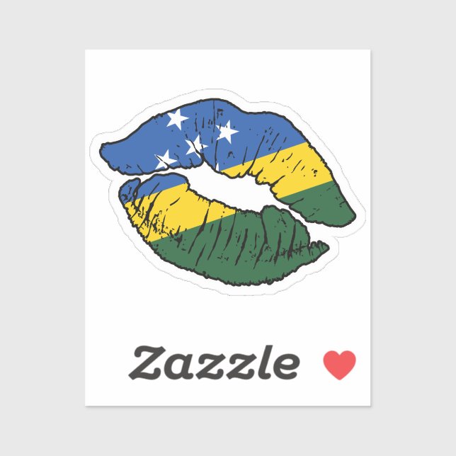 Sticker Îles Salomon Ile Salomon Lipstick Love (Feuille)