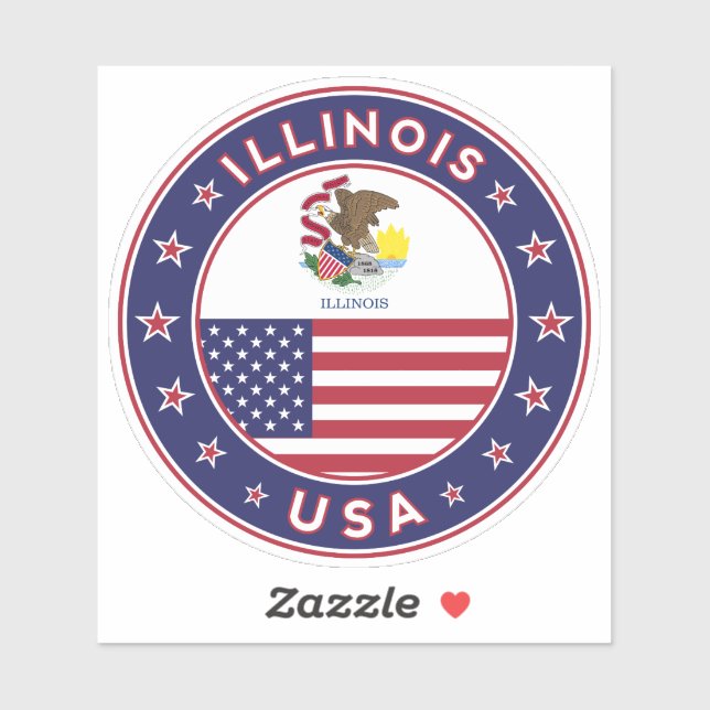 Sticker Illinois (Feuille)