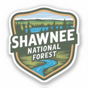 Sticker Illinois de la Forêt nationale de Shawnee