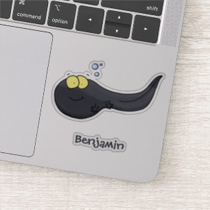 Sticker Illustration amusante de dessin animé en têtard