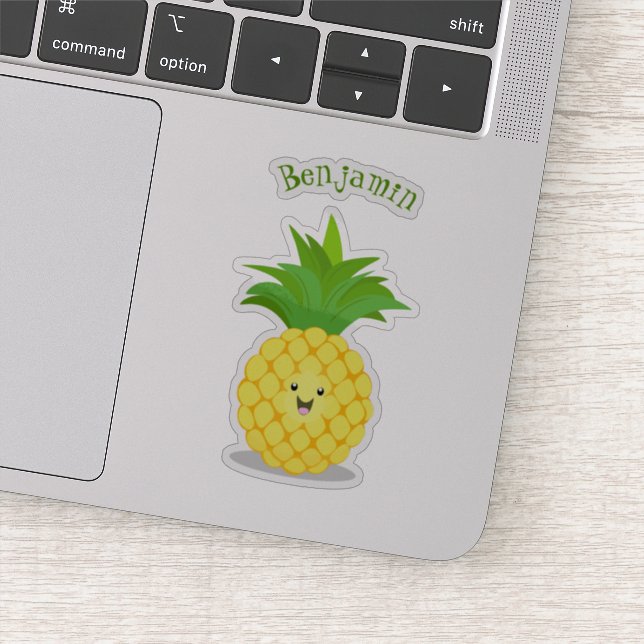 Sticker Illustration d'ananas mignon (Détail)