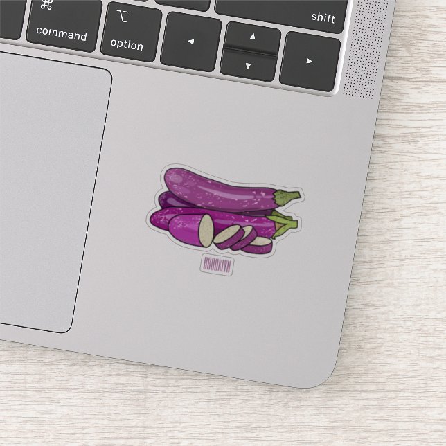 Sticker Illustration d'aubergine (Détail)