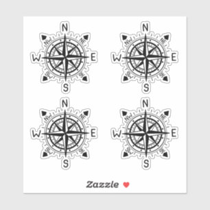 Sticker Illustration de boussole