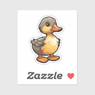 Sticker Illustration de canard de dessin
