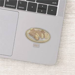 Sticker Illustration de Cannoli