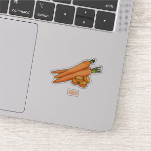 Sticker Illustration de carotte