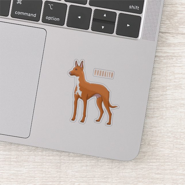 Sticker Illustration de chien de chien de chien de chien d (Détail)