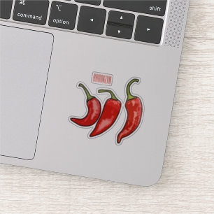 Sticker Illustration de chili