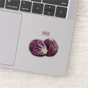 Sticker Illustration de chou rouge