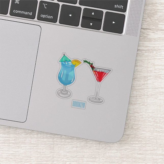Sticker Illustration de cocktail (Détail)