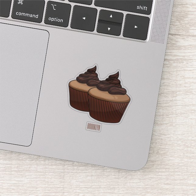 Sticker Illustration de Cupcake (Détail)