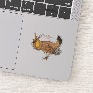 Sticker Illustration de dessin animé de tétras des prairie