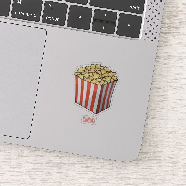Sticker Illustration de dessin animé Popcorn (Détail)