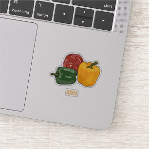Sticker Illustration de dessin de Capsicum