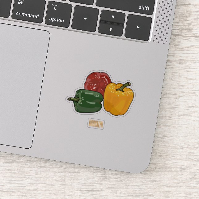 Sticker Illustration de dessin de Capsicum (Détail)
