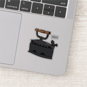 Sticker Illustration de dessin en fer de Charbon