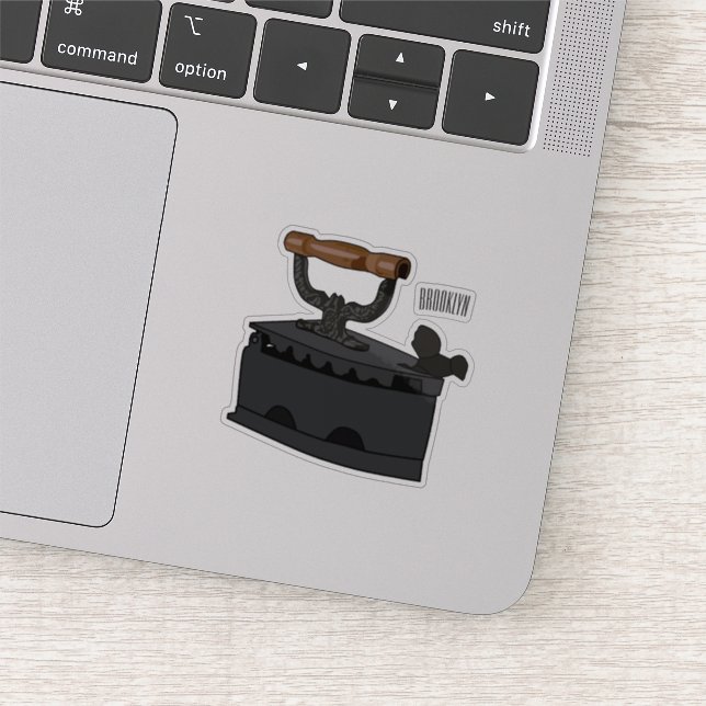 Sticker Illustration de dessin en fer de Charbon (Détail)