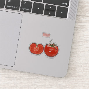 Sticker Illustration de dessin sur la tomate