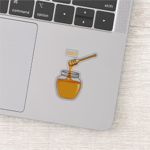 Sticker Illustration de dessin sur le miel