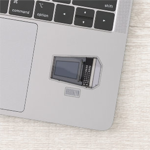 Sticker Illustration de dessin sur micro-ondes