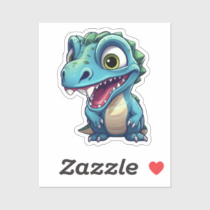 Sticker Illustration de dinosaure de dessin