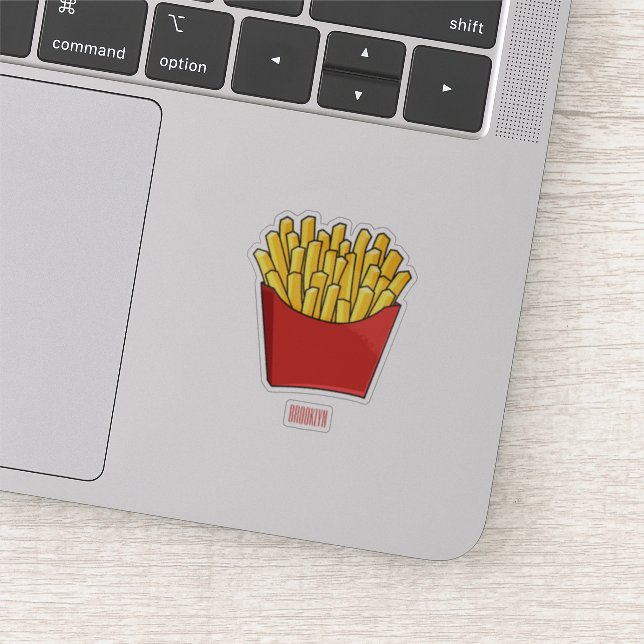 Sticker Illustration de frites (Détail)