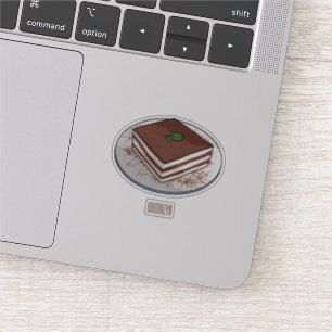 Sticker Illustration de gâteau de Tiramisu