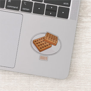 Sticker Illustration de gaufre