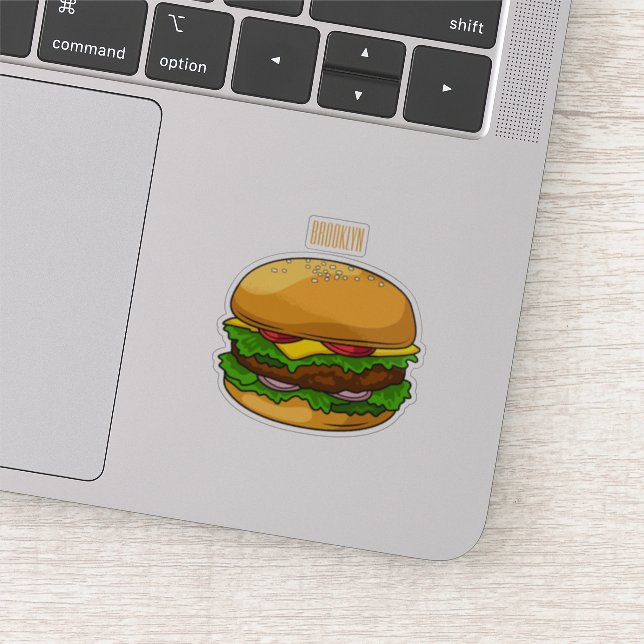 Sticker Illustration de Hamburger (Détail)