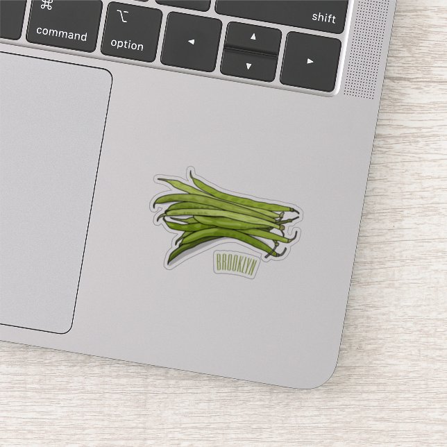 Sticker Illustration de haricots verts (Détail)