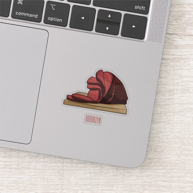 Sticker Illustration de jambon (Détail)