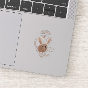 Sticker Illustration de jerboa aux longues oreilles