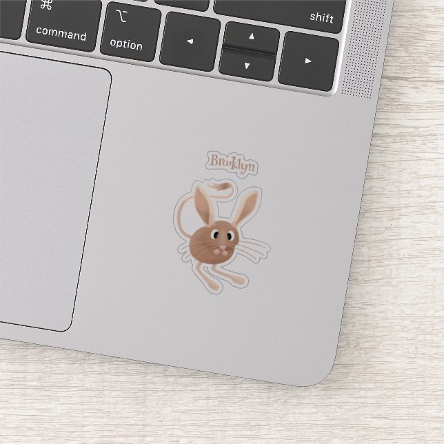 Sticker Illustration de jerboa aux longues oreilles (Détail)
