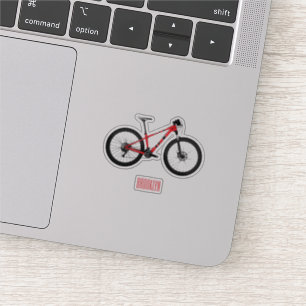 Sticker Illustration de la bande dessinée de vélo