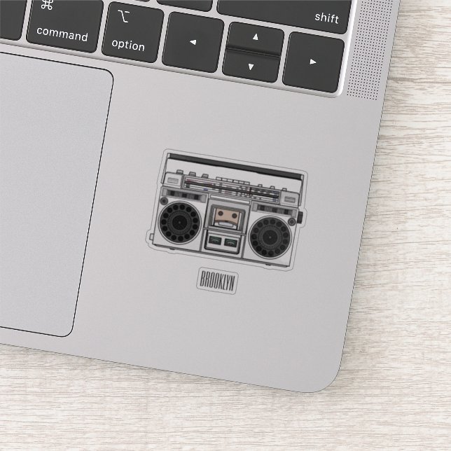 Sticker Illustration de la bande dessinée radio (Détail)