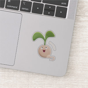 Sticker Illustration de la caricature de la gerbe de grain