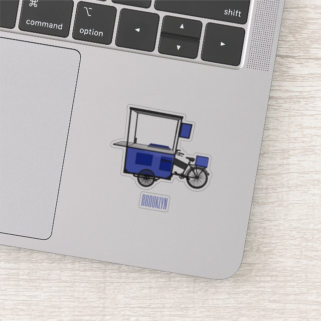 Sticker Illustration de la charrette alimentaire (Détail)